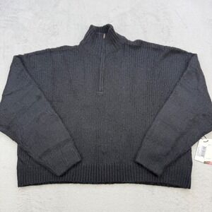 Honor The Gift Sweater Womens Large Oversize Knit Quarter Zip Pullover Urbanwear